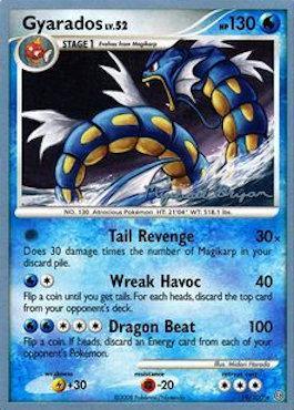 19, Fighting[-20], Lightning[+30], Normal, Rare, Water, World Championships 2010 Gyarados LV.52 (19/100) (Happy Luck - Mychael Bryan) [World Championships 2010] - Trading Card World