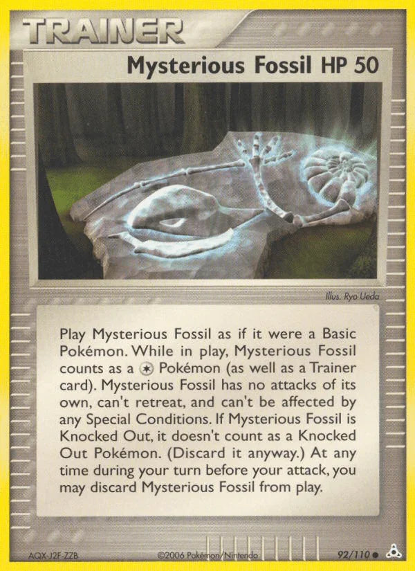 92, Common, EX: Holon Phantoms, Item, Normal Mysterious Fossil (92/110) [EX: Holon Phantoms] - Trading Card World