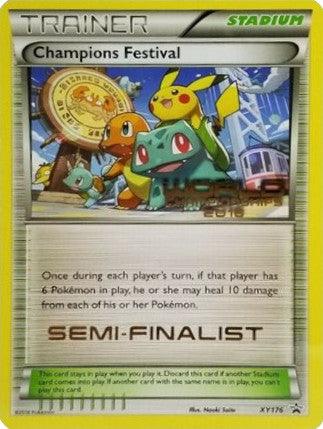 Normal, Promo, Stadium, XY176, XY: Black Star Promos Champions Festival (XY176) (2016 Semi-Finalist) [XY: Black Star Promos] - Trading Card World