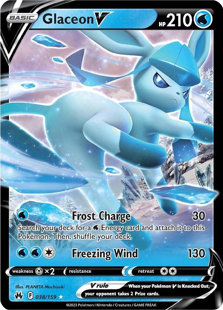 Sword & Shield: Crown Zenith Glaceon V (038/159) [Sword & Shield: Crown Zenith] - Trading Card World