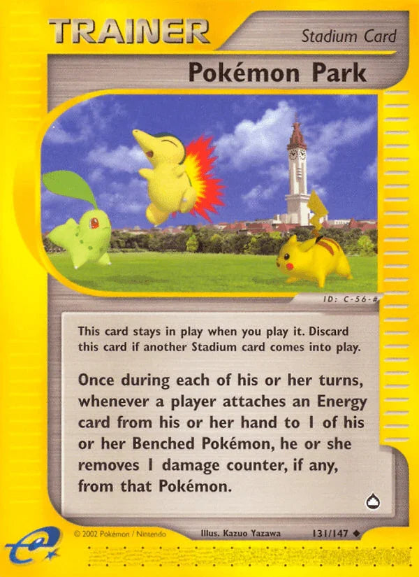 131, Aquapolis, Normal, Reverse Holofoil, Stadium, Uncommon Pokemon Park (131/147) [Aquapolis] - Trading Card World
