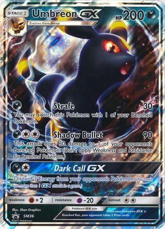 Darkness, Fighting[×2], Holofoil, Promo, SM36, Sun & Moon: Black Star Promos Umbreon GX (SM36) (Jumbo Card) [Sun & Moon: Black Star Promos] - Trading Card World