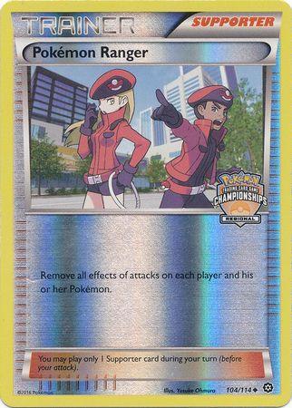 Promo, Reverse Holofoil, Supporter, XY: Steam Siege Pokemon Ranger (104/114) (Championship Promo) [XY: Steam Siege] - Trading Card World