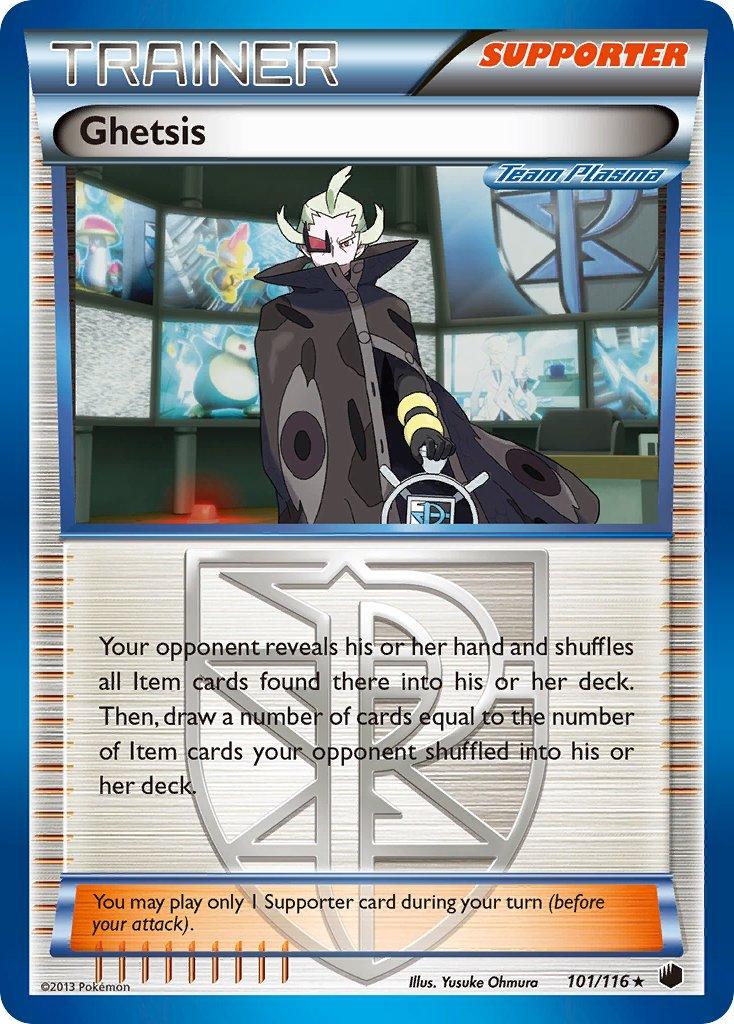 Black & White: Plasma Freeze, Normal, Rare, Supporter Ghetsis (101/116) (Theme Deck Exclusive) [Black & White: Plasma Freeze] - Trading Card World