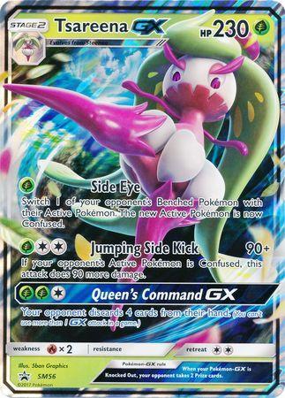 Fire[x2], Grass, Holofoil, Promo, SM56, Sun & Moon: Black Star Promos Tsareena GX (SM56) (Jumbo Card) [Sun & Moon: Black Star Promos] - Trading Card World