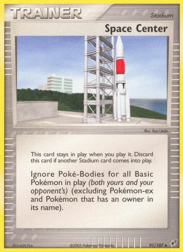 91, EX: Deoxys, Normal, Stadium, Uncommon Space Center (91/107) [EX: Deoxys] - Trading Card World