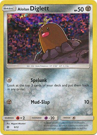 Fire[×2], Holofoil, McDonald's Promos: 2017 Collection, Metal, Promo, Psychic[-20] Alolan Diglett (9/12) [McDonald's Promos: 2017 Collection] - Trading Card World