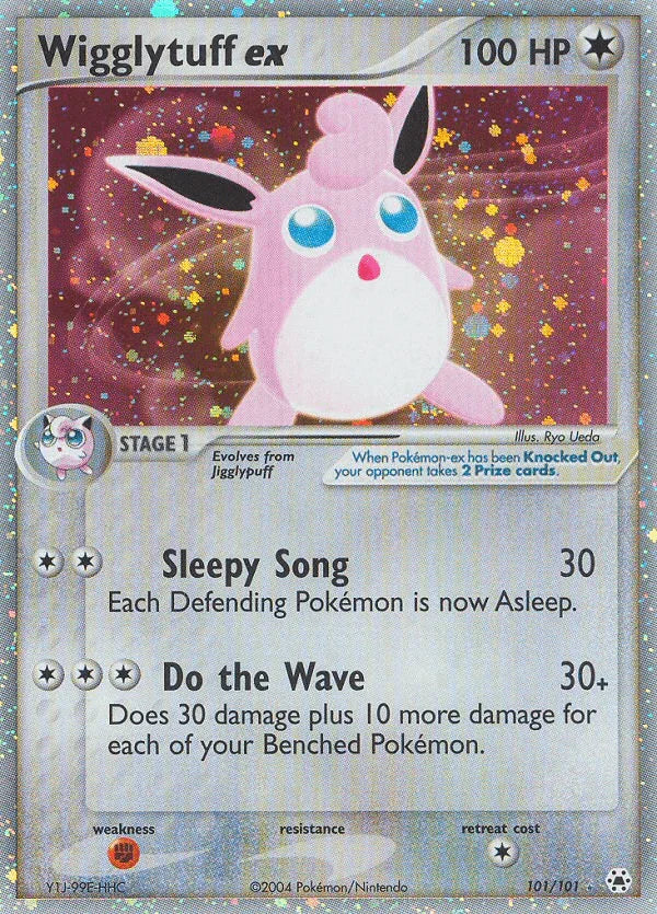 Colorless, EX: Hidden Legends, Fighting[×2], Holofoil, Ultra Rare Wigglytuff ex (101/101) [EX: Hidden Legends] - Trading Card World
