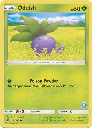 Fire[×2], Grass, Normal, Promo, Sun & Moon: Trainer Kit - Alolan Ninetales Oddish (4/147) (Deck Exclusive #11) [Sun & Moon: Trainer Kit - Alolan Ninetales] - Trading Card World