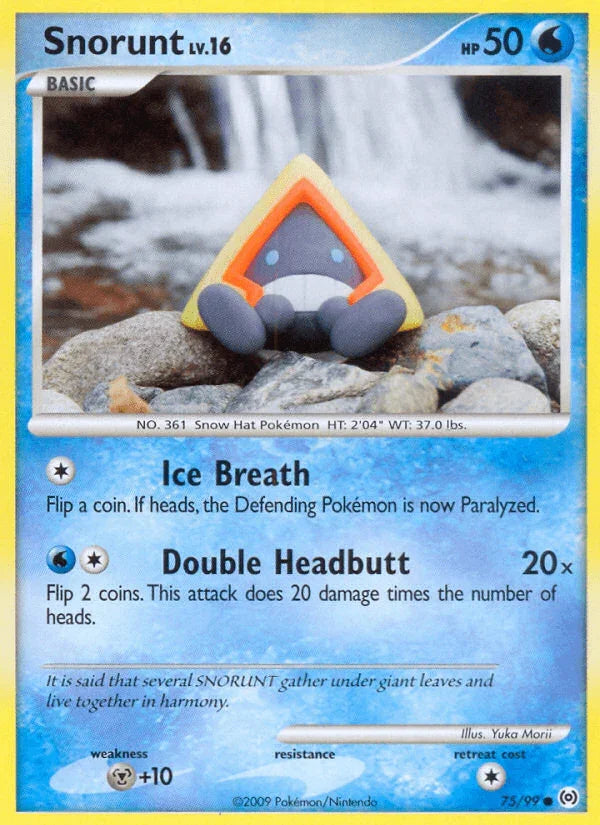 75, Common, Metal[+10], Normal, Platinum: Arceus, Reverse Holofoil, Water Snorunt (75/99) [Platinum: Arceus] - Trading Card World