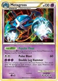 HeartGold & SoulSilver: Unleashed, Holo Rare, Holofoil, Psychic, Psychic [x2] Metagross (4/95) (Cracked Ice Holo) (Theme Deck Exclusive) [HeartGold & SoulSilver: Unleashed] - Trading Card World