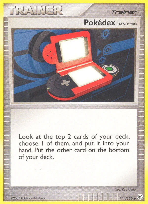111, Diamond & Pearl: Base Set, Item, Normal, Reverse Holofoil, Uncommon Pokedex HANDY910is (111/130) [Diamond & Pearl: Base Set] - Trading Card World