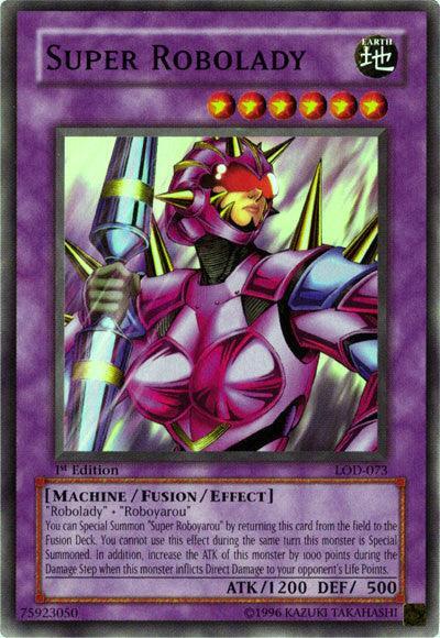 1st Edition, Common, Earth, Fusion/Effect Monster, Legacy of Darkness, Machine, Unlimited Super Robolady [LOD-073] Common - Trading Card World