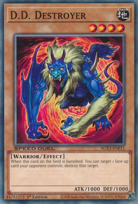 1st Edition, Common, Earth, Effect Monster, Speed Duel GX: Duelists of Shadows, Warrior D.D. Destroyer [SGX3-ENF11] Common - Trading Card World