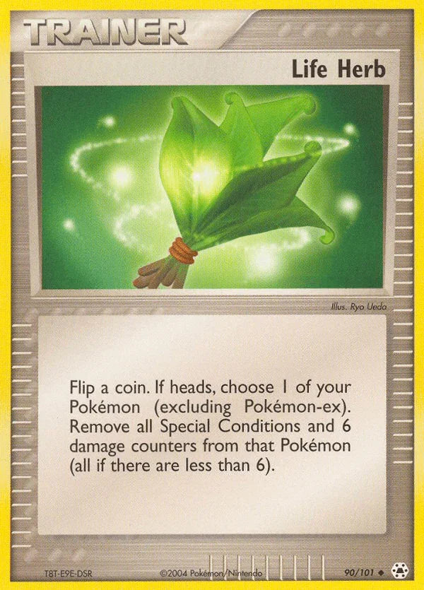 90, EX: Hidden Legends, Item, Normal, Reverse Holofoil, Uncommon Life Herb (90/101) [EX: Hidden Legends] - Trading Card World