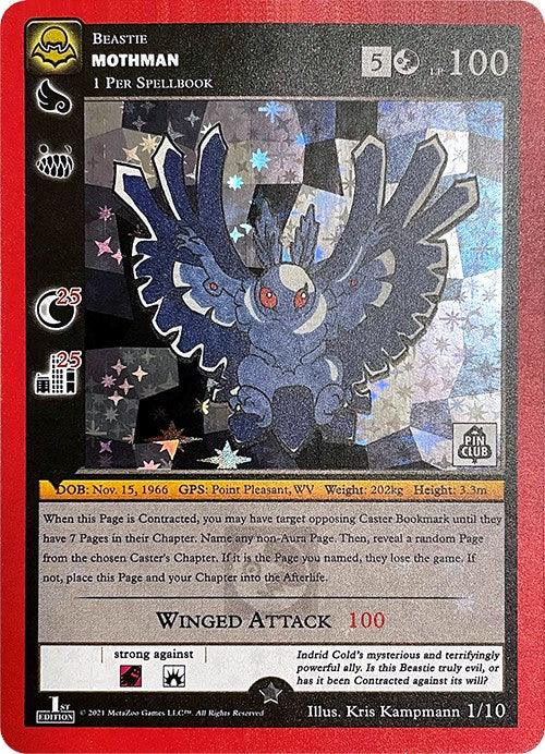 1/10, 1st Edition, Beastie, Gold, Miscellaneous Promos Mothman (Cryptid Nation Mystery Collection) [Miscellaneous Promos] - Trading Card World