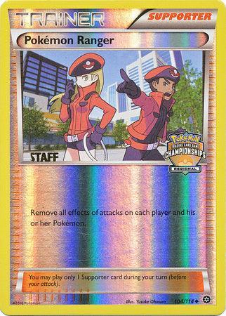 Promo, Reverse Holofoil, Supporter, XY: Steam Siege Pokemon Ranger (104/114) (Regional Championship Promo Staff) [XY: Steam Siege] - Trading Card World