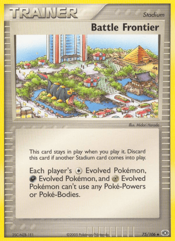 75, EX: Emerald, Normal, Stadium, Uncommon Battle Frontier (75/106) [EX: Emerald] - Trading Card World