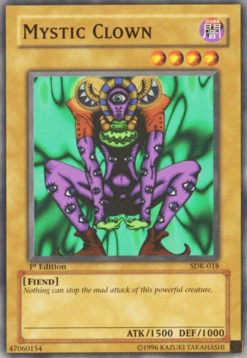 1st Edition, Common, Dark, Fiend, Normal Monster, Starter Deck: Kaiba, Unlimited Mystic Clown [SDK-018] Common - Trading Card World
