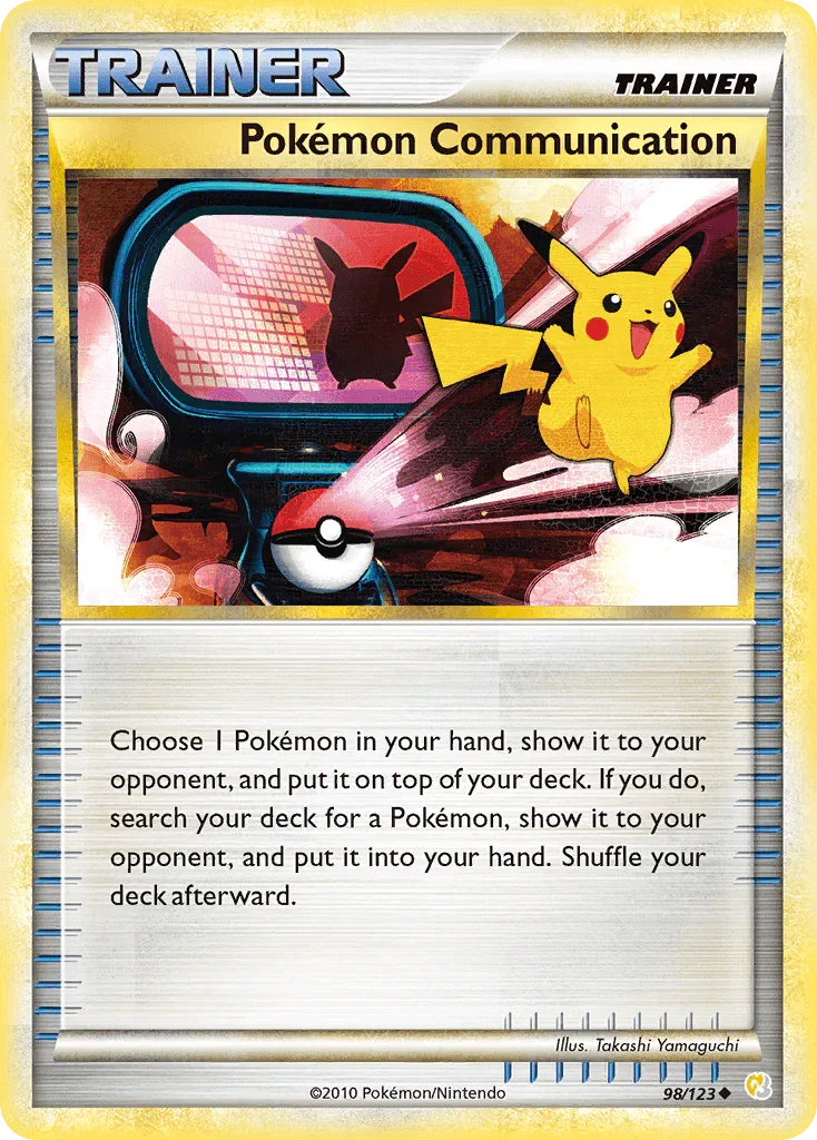 98, HeartGold & SoulSilver: Base Set, Item, Normal, Reverse Holofoil, Uncommon Pokemon Communication (98/123) [HeartGold & SoulSilver: Base Set] - Trading Card World