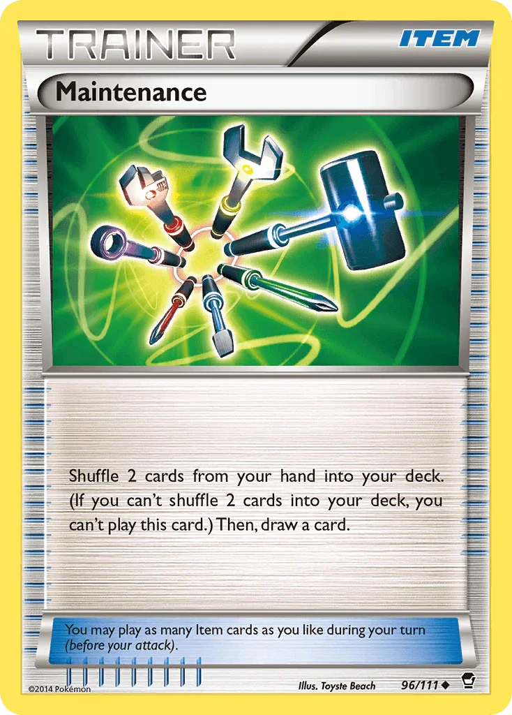 96, Item, Normal, Reverse Holofoil, Uncommon, XY: Furious Fists Maintenance (96/111) [XY: Furious Fists] - Trading Card World