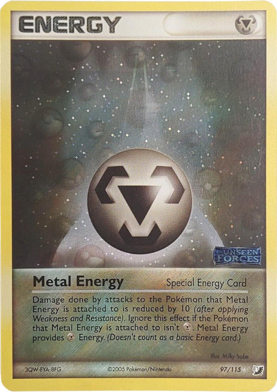 97, EX: Unseen Forces, Rare, Reverse Holofoil, Special Metal Energy Metal Energy (97/115) (Stamped) [EX: Unseen Forces] - Trading Card World