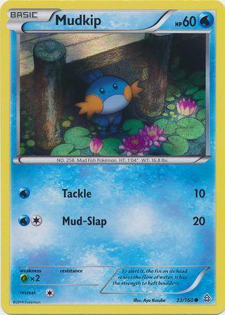 33, Grass[×2], Holofoil, Promo, Water, XY: Primal Clash Mudkip (33/160) (Sheen Holo) [XY: Primal Clash] - Trading Card World