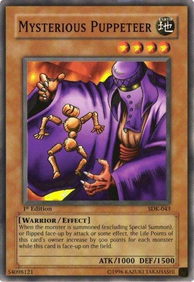 1st Edition, Common, Earth, Effect Monster, Starter Deck: Kaiba, Unlimited, Warrior Mysterious Puppeteer [SDK-043] Common - Trading Card World