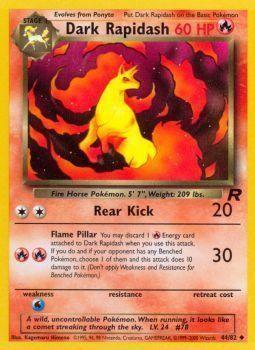 44, Fire, Normal, Team Rocket Unlimited, Uncommon, Water[×2] Dark Rapidash (44/82) [Team Rocket Unlimited] - Trading Card World