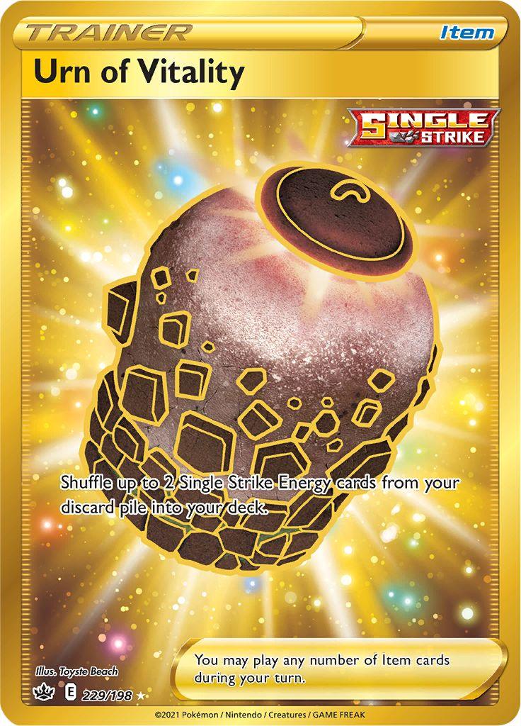 229, Holofoil, Item, Secret Rare, Sword & Shield: Chilling Reign Urn of Vitality (229/198) [Sword & Shield: Chilling Reign] - Trading Card World