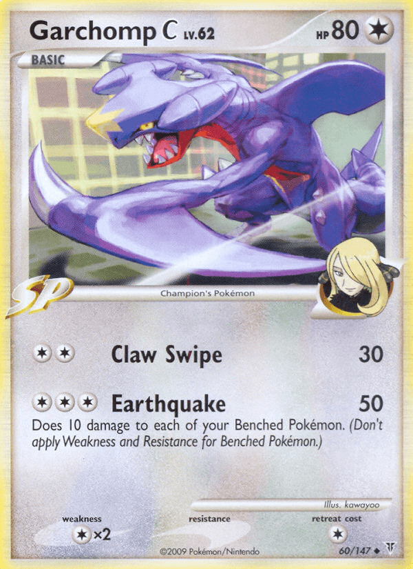 60, Colorless, Colorless[×2], Normal, Platinum: Supreme Victors, Reverse Holofoil, Uncommon Garchomp C (60/147) [Platinum: Supreme Victors] - Trading Card World