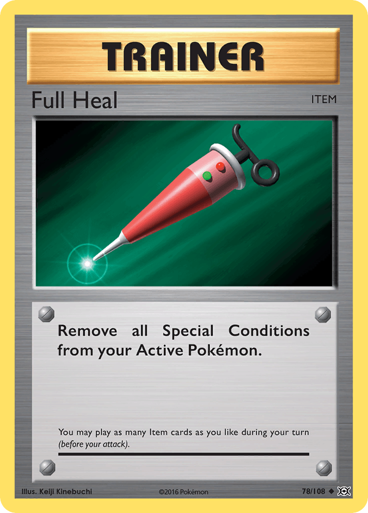 78, Item, Normal, Reverse Holofoil, Uncommon, XY: Evolutions Full Heal (78/108) [XY: Evolutions] - Trading Card World