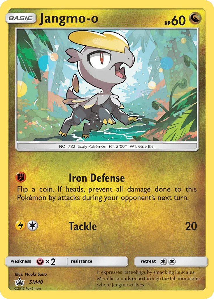 Black Star Promo, Dragon, Fairy[×2], Holofoil, SM40, Sun & Moon: Black Star Promos Jangmo-o (SM40) [Sun & Moon: Black Star Promos] - Trading Card World