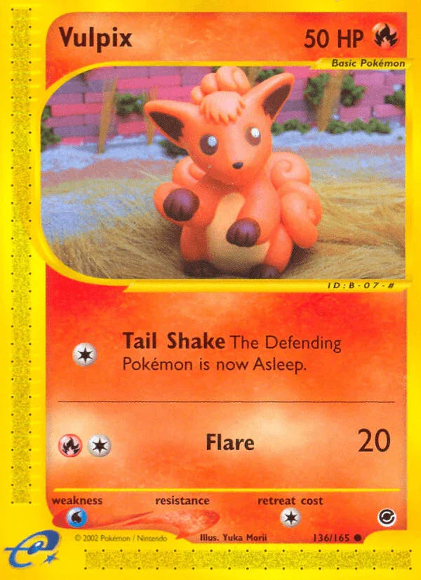136, Common, Expedition: Base Set, Fire, Normal, Reverse Holofoil, Water[×2] Vulpix (136/165) [Expedition: Base Set] - Trading Card World