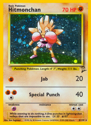 Hitmonchan (8/130) [Base Set 2]