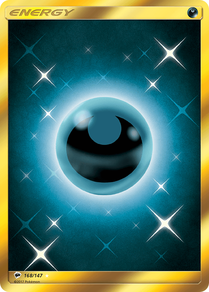 168, Basic Darkness Energy, Holofoil, Secret Rare, Sun & Moon: Burning Shadows Darkness Energy (168/147) [Sun & Moon: Burning Shadows] - Trading Card World