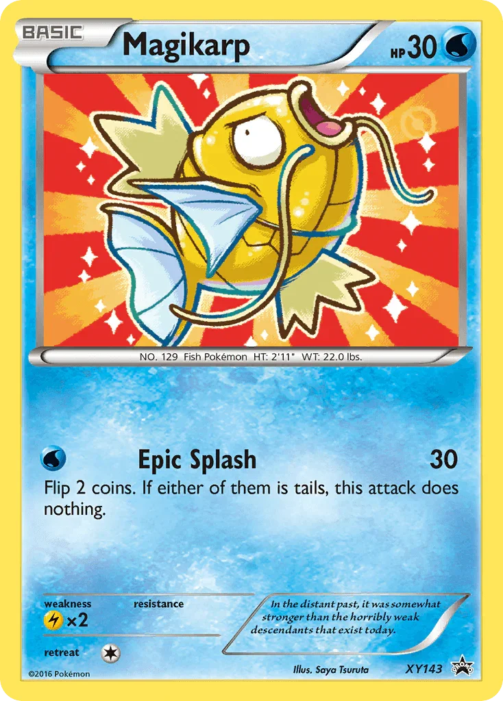 Holofoil, Lightning[×2], Promo, Water, XY143, XY: Black Star Promos Magikarp (XY143) [XY: Black Star Promos] - Trading Card World