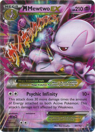64, Holofoil, Promo, Psychic, Psychic[x2], XY: BREAKthrough M Mewtwo EX (64/162) (Jumbo Card) [XY: BREAKthrough] - Trading Card World