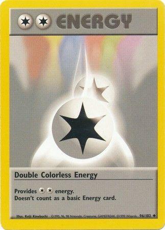 96, Base Set Unlimited, Normal, Special Energy, Uncommon Double Colorless Energy (96/102) [Base Set Unlimited] - Trading Card World