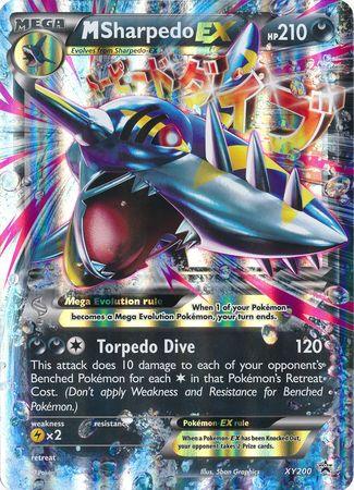 Holofoil, Lightning[x2], Promo, Water, XY200, XY: Black Star Promos M Sharpedo EX (XY200) (Jumbo Card) [XY: Black Star Promos] - Trading Card World