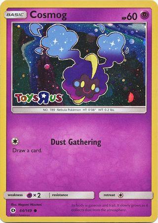 64, Holofoil, Promo, Psychic, Psychic[×2], Sun & Moon: Base Set Cosmog (64/149) (Toys R Us Promo) [Sun & Moon: Base Set] - Trading Card World