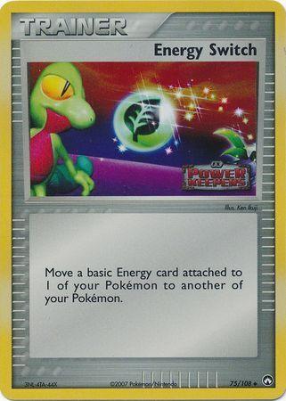 75, EX: Power Keepers, Item, Reverse Holofoil, Uncommon Energy Switch (75/108) (Stamped) [EX: Power Keepers] - Trading Card World