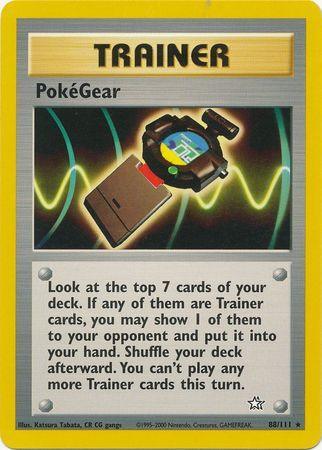 88, Neo Genesis Unlimited, Normal, Rare, Trainer PokeGear (88/111) [Neo Genesis Unlimited] - Trading Card World