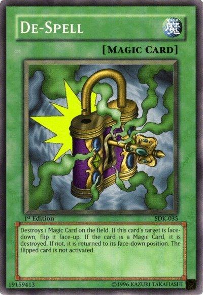 1st Edition, Common, Normal Spell, Spell, Starter Deck: Kaiba, Unlimited De-Spell [SDK-035] Common - Trading Card World