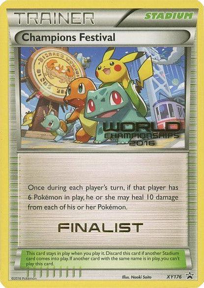 Normal, Promo, Stadium, XY176, XY: Black Star Promos Champions Festival (XY176) (2016 Finalist) [XY: Black Star Promos] - Trading Card World