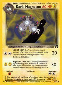 28, Fighting[×2], Lightning, Normal, Rare, Team Rocket Unlimited Dark Magneton (28/82) [Team Rocket Unlimited] - Trading Card World