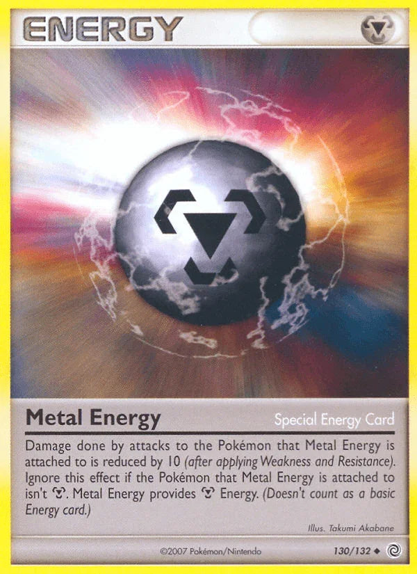 130, Diamond & Pearl: Secret Wonders, Normal, Reverse Holofoil, Special Energy, Uncommon Metal Energy (130/132) [Diamond & Pearl: Secret Wonders] - Trading Card World
