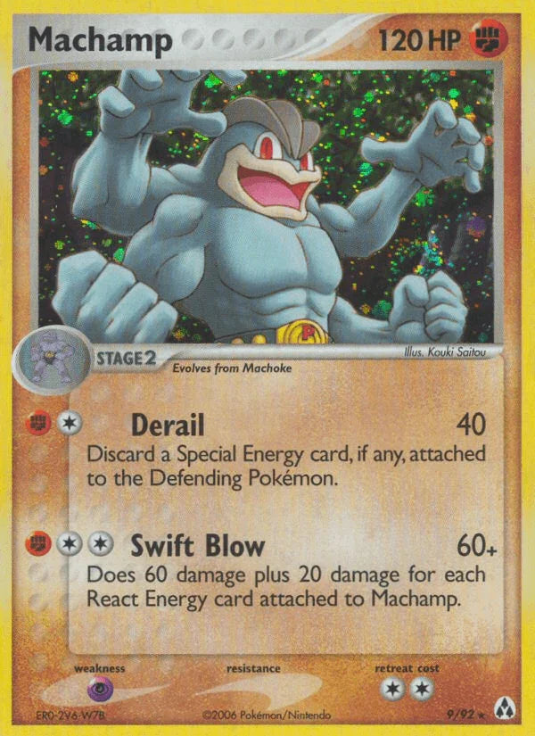 EX: Legend Maker, Fighting, Holo Rare, Holofoil, Psychic[×2] Machamp (9/92) [EX: Legend Maker] - Trading Card World