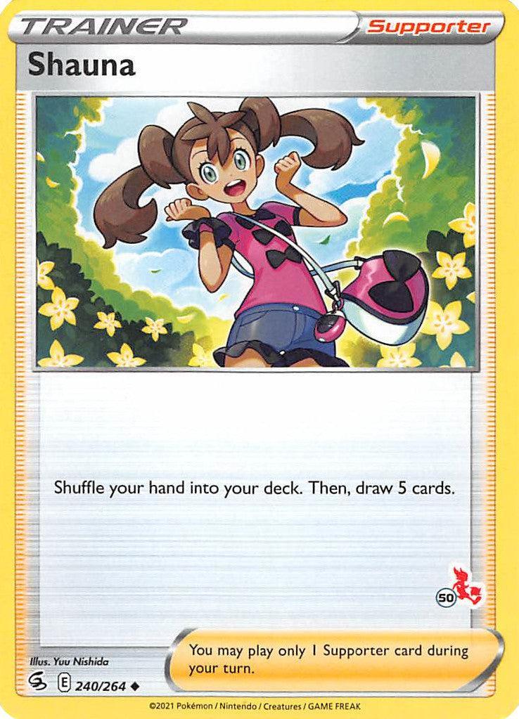 240, Battle Academy 2022, Normal, Supporter, Uncommon Shauna (240/264) (Cinderace Stamp #50) [Battle Academy 2022] - Trading Card World