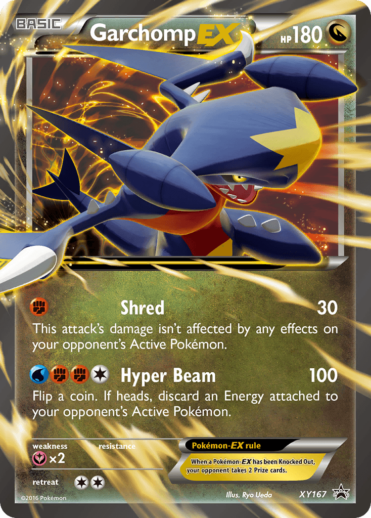 Dragon, Fairy[×2], Holofoil, Promo, XY167, XY: Black Star Promos Garchomp EX (XY167) [XY: Black Star Promos] - Trading Card World